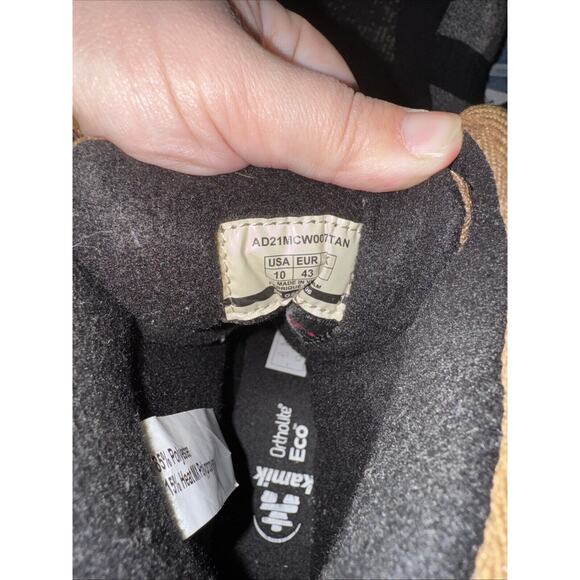 Alpine Design x Kamik Men's Ezra Winter Boots Size 10 Tan Camel Vibram Waterpoof - Picture 10 of 10